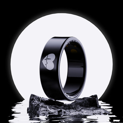 R6 Titanium Smart Ring – ECG, Heart Rate, Blood Oxygen & Sleep Tracker | OLED Display | IP68 Waterproof | BLE