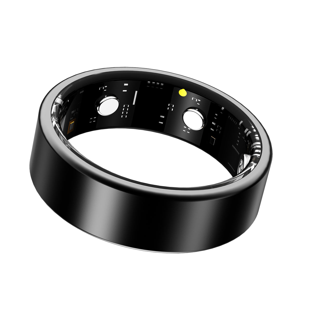 R6 Titanium Smart Ring – ECG, Heart Rate, Blood Oxygen & Sleep Tracker | OLED Display | IP68 Waterproof | BLE