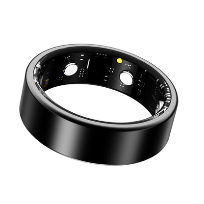 R6 Titanium Smart Ring – ECG, Heart Rate, Blood Oxygen & Sleep Tracker | OLED Display | IP68 Waterproof | BLE