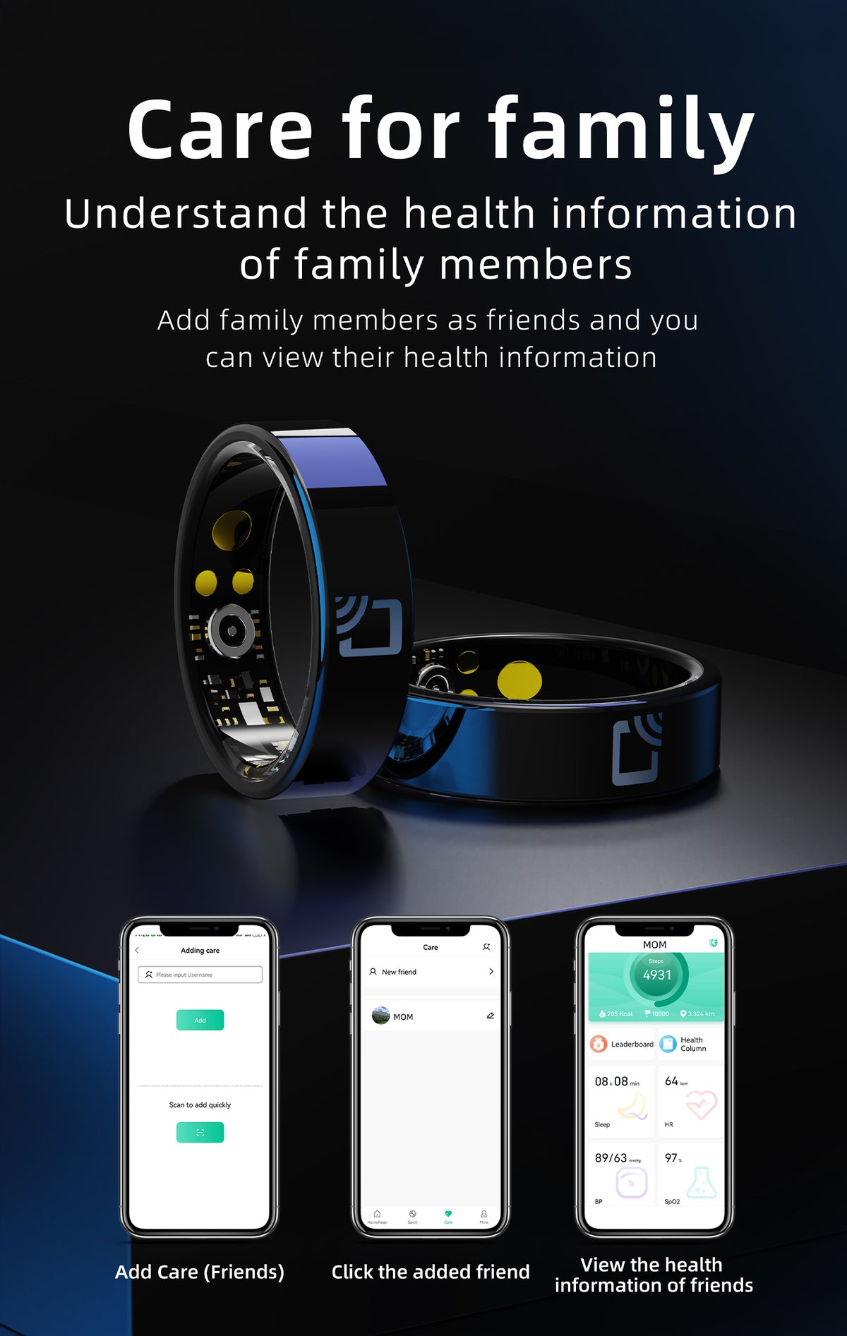 R8 NFC Smart Ring – HRV, Heart Rate, Blood Oxygen & Sleep Tracker | NFC Access Control | IP68 | Magnetic Charging