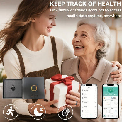 R9 Smart Ring — Heart Rate, Blood Oxygen, Sleep Tracking, Multi-Sport & Long Battery Life