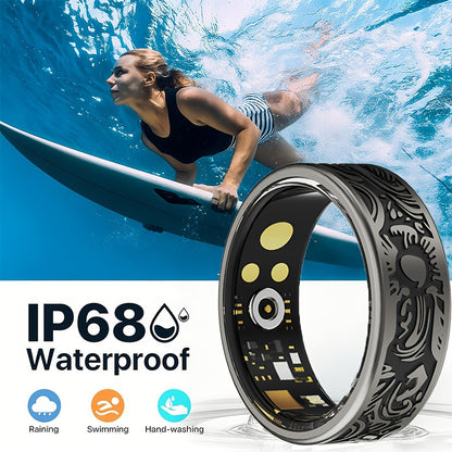 R9 Smart Ring — Heart Rate, Blood Oxygen, Sleep Tracking, Multi-Sport & Long Battery Life