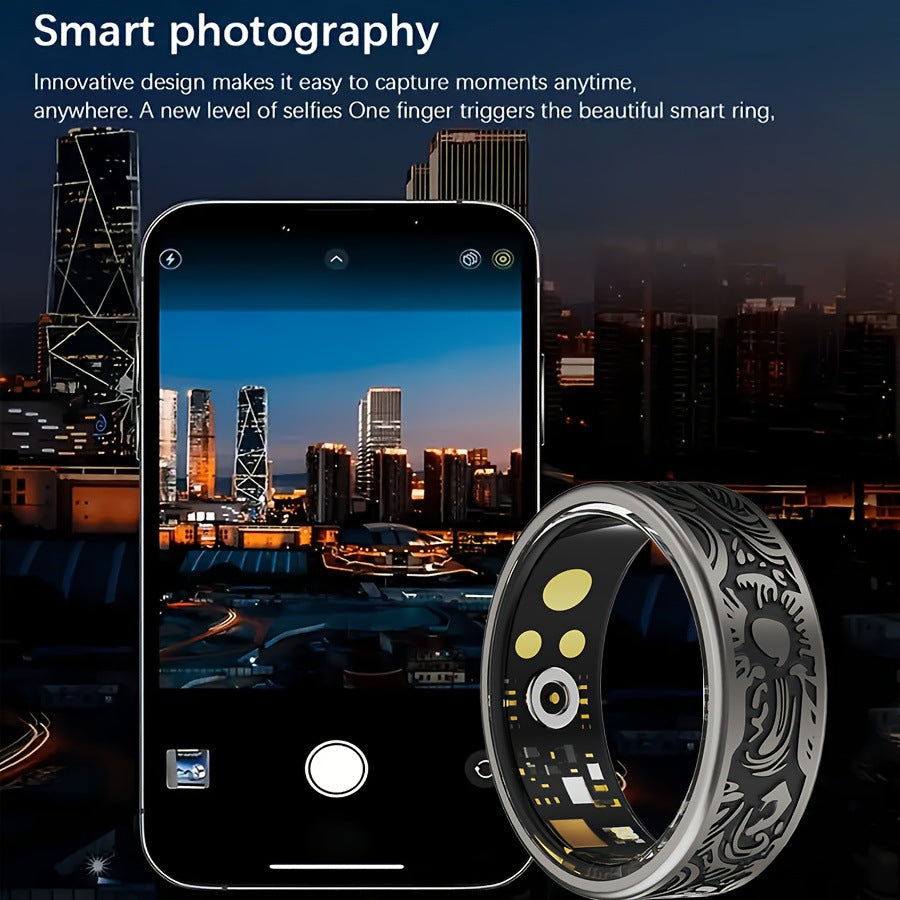 R9 Smart Ring — Heart Rate, Blood Oxygen, Sleep Tracking, Multi-Sport & Long Battery Life