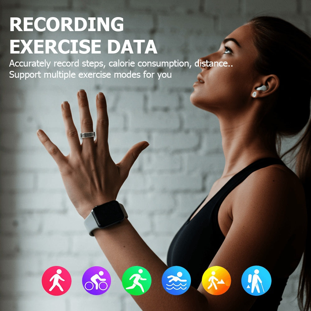 R9 Smart Ring — Heart Rate, Blood Oxygen, Sleep Tracking, Multi-Sport & Long Battery Life