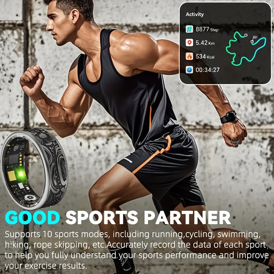 R9 Smart Ring — Heart Rate, Blood Oxygen, Sleep Tracking, Multi-Sport & Long Battery Life