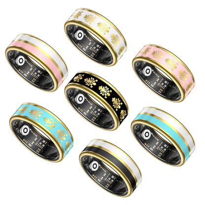 R2 Enamel Smart Ring – Heart Rate, Sleep & Stress Tracker, IP68 Waterproof