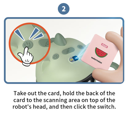N10 Drawing Robot for Kids, Voice Interactive Educational Toy with 100 Cards