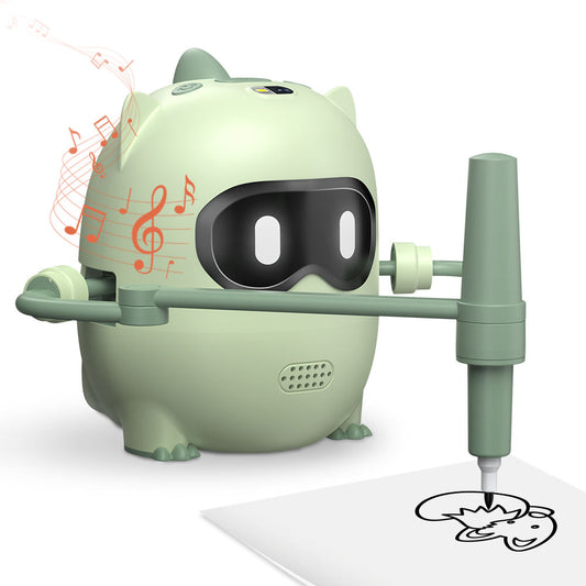 N10 Drawing Robot for Kids, Voice Interactive Educational Toy with 100 Cards