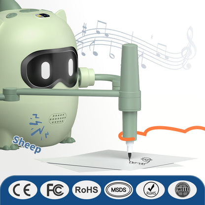 N10 Drawing Robot for Kids, Voice Interactive Educational Toy with 100 Cards