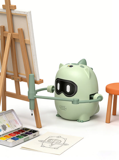 N10 Drawing Robot for Kids, Voice Interactive Educational Toy with 100 Cards
