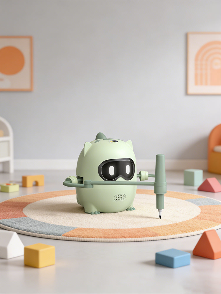 N10 Drawing Robot for Kids, Voice Interactive Educational Toy with 100 Cards