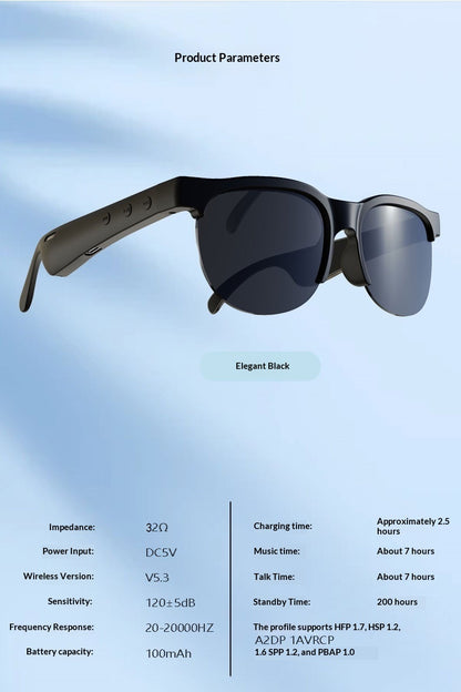 V10 Smart Glasses – Open-Ear Audio, AI Translation & Wireless for Outdoor Sports