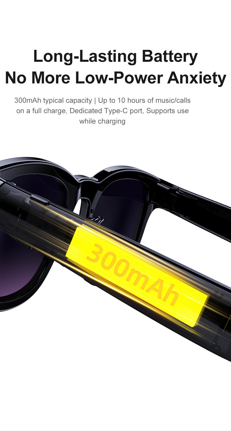 V11 Smart Glasses 8MP Camera – AI Photo, Video, Real-Time Translation & Meeting Recording