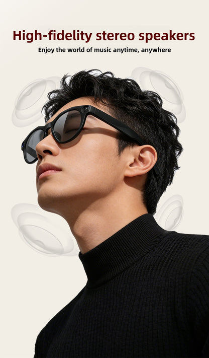 V12 Smart Glasses 13MP HD Camera – AI Real-Time Translation, Photo & Video Recording, 290mAh Type-C