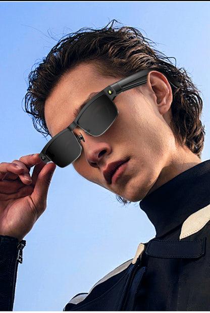 V15 AI Smart Camera Glasses | 8MP 1200P Anti-Shake Video, WiFi, Calling & AI Voice Assistant