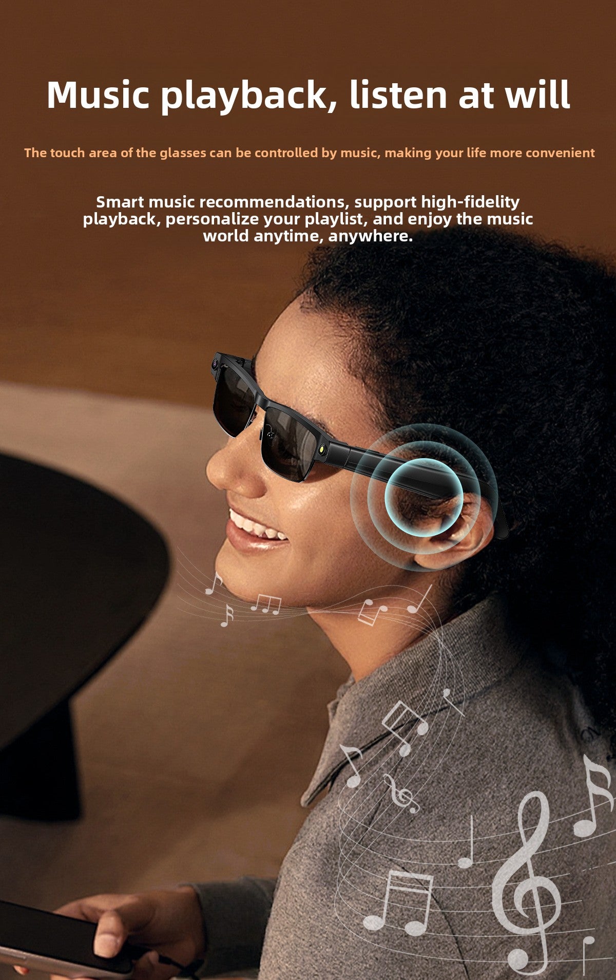 V15 AI Smart Camera Glasses | 8MP 1200P Anti-Shake Video, WiFi, Calling & AI Voice Assistant