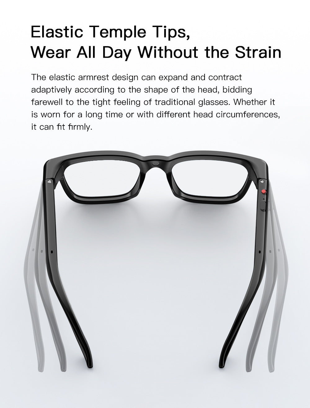V16 Smart Camera Glasses | Sony IMX219 8MP, Real-Time Translation, BT5.4 Calls, Touch Control & Type-C