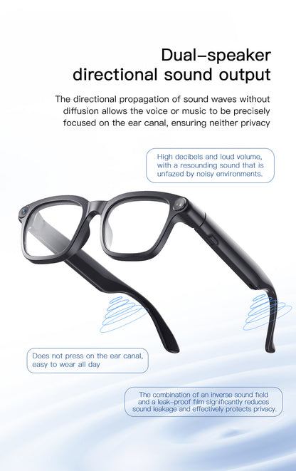 V16 Smart Camera Glasses | Sony IMX219 8MP, Real-Time Translation, BT5.4 Calls, Touch Control & Type-C