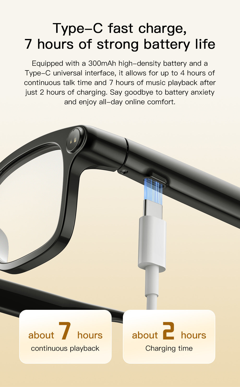 V16 Smart Camera Glasses | Sony IMX219 8MP, Real-Time Translation, BT5.4 Calls, Touch Control & Type-C