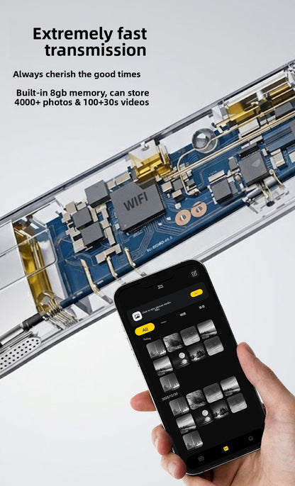 V17 AI Smart Camera Glasses | 8MP 1080P Video, 8GB Memory, AI Object Recognition, Translation & Touch Control