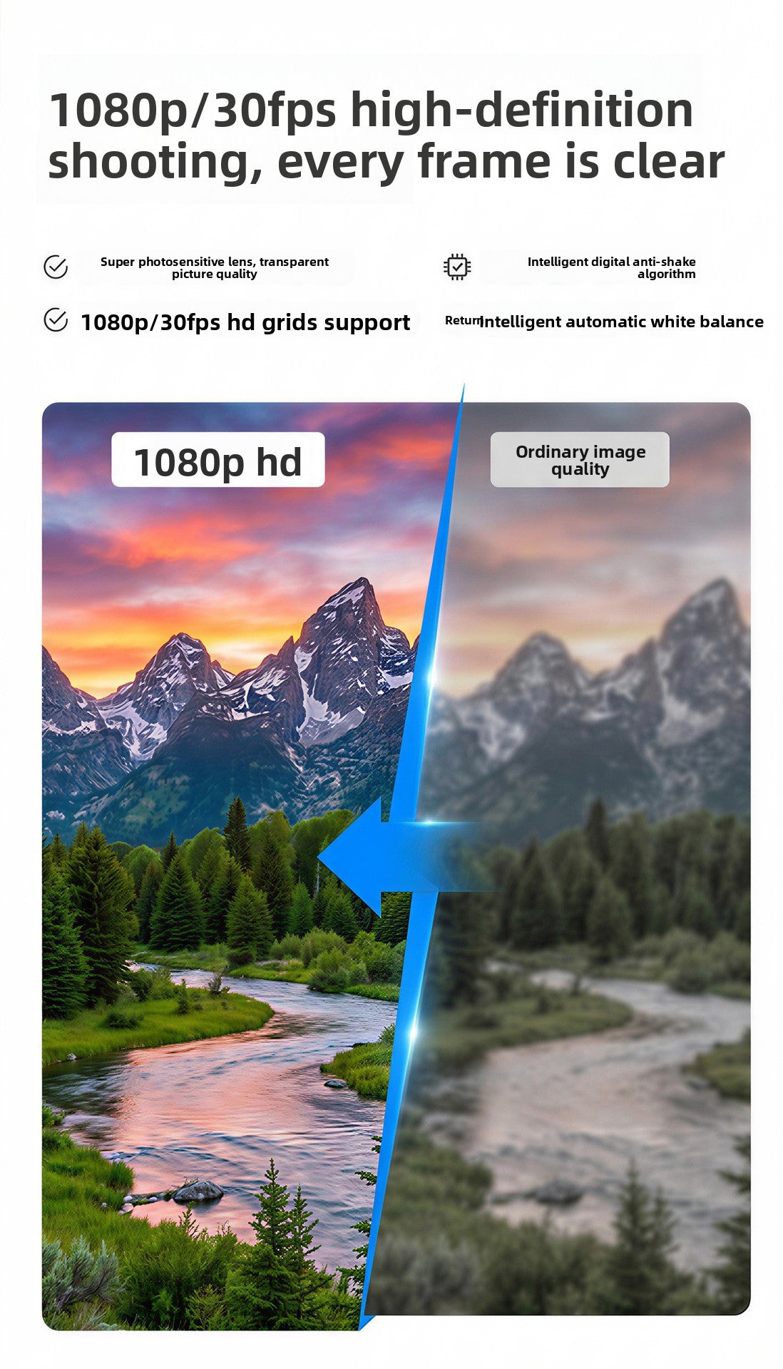 V17 AI Smart Camera Glasses | 8MP 1080P Video, 8GB Memory, AI Object Recognition, Translation & Touch Control