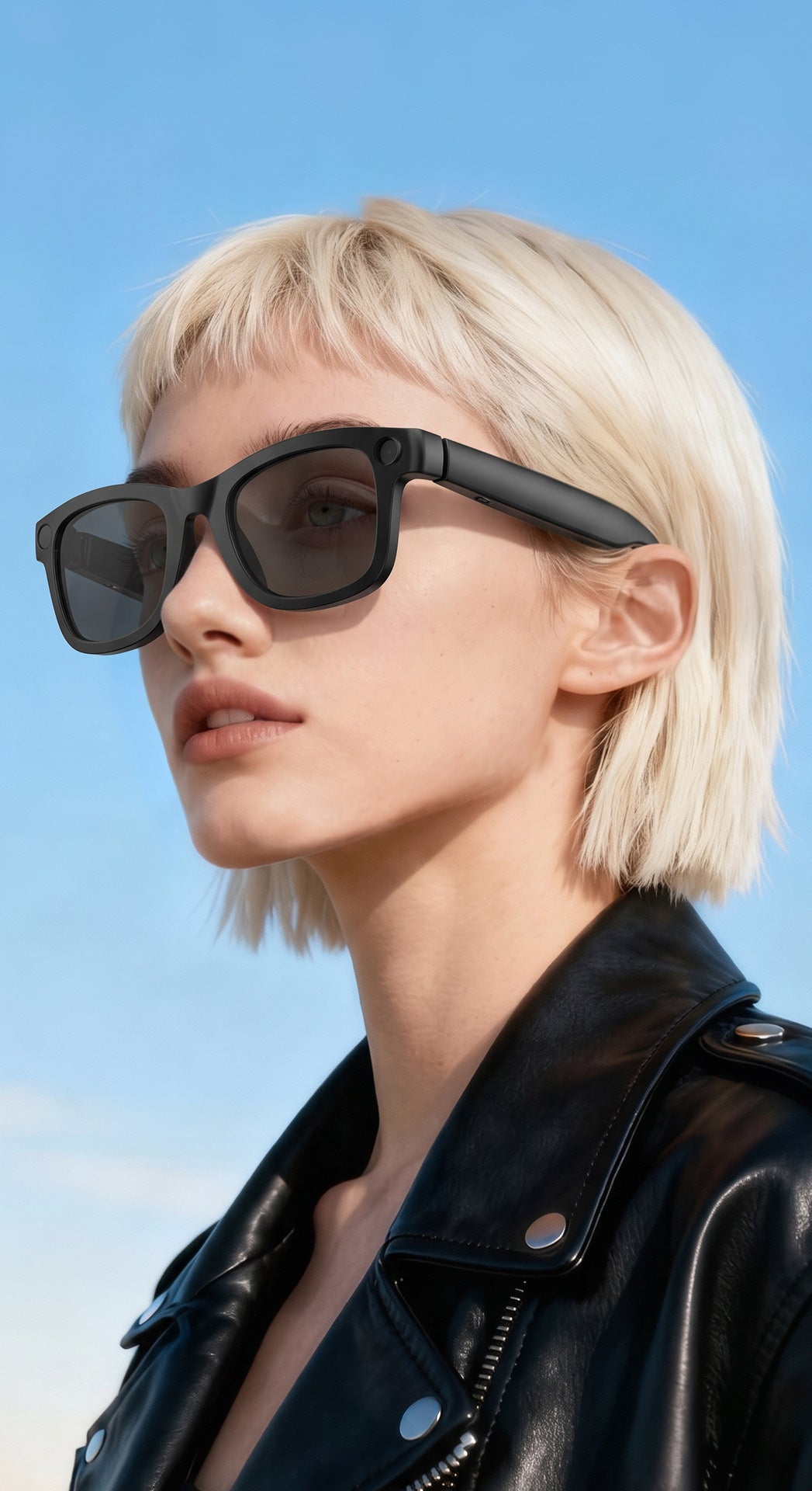 V18 Electrochromic AI Smart Glasses — 800MP Camera, Real-Time Translation & Touch Control