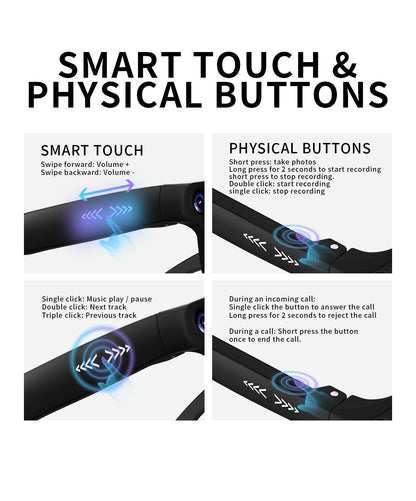V20 AI Smart Glasses — 8MP HD Camera, Live Streaming, 290mAh Battery & Real-Time Translation