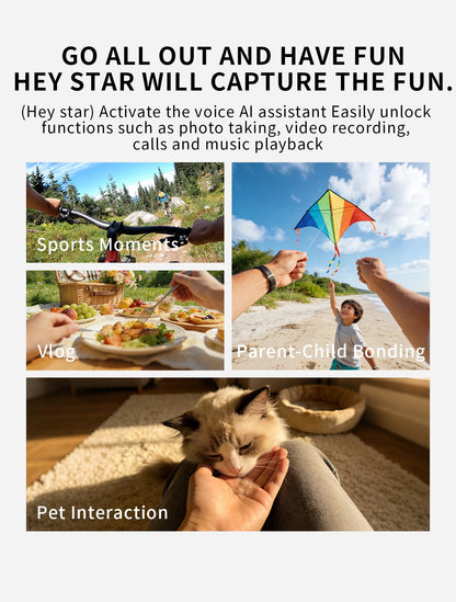 V20 AI Smart Glasses — 8MP HD Camera, Live Streaming, 290mAh Battery & Real-Time Translation
