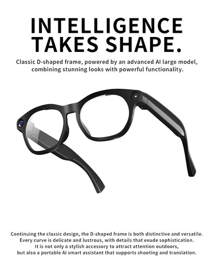 V20 AI Smart Glasses — 8MP HD Camera, Live Streaming, 290mAh Battery & Real-Time Translation