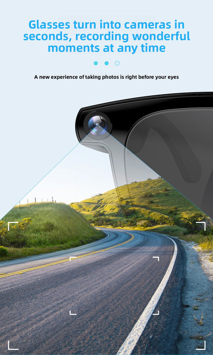 V2 Smart Glasses – AI Translation, ENC Noise Reduction, 12MP Camera & 1200P Video
