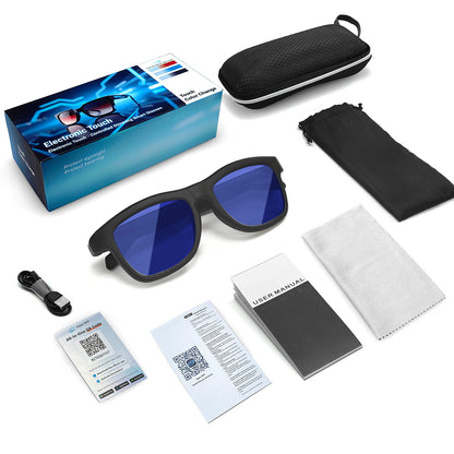 V3-GV90 Smart Dimming Glasses – AI Translation, BT5.4, Color-Changing LCD Lens, Music & Calls