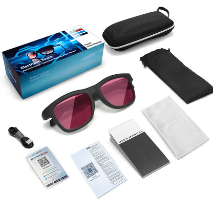 V3-GV90 Smart Dimming Glasses – AI Translation, BT5.4, Color-Changing LCD Lens, Music & Calls