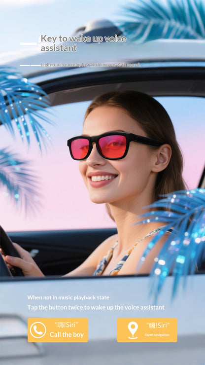 V3-GV90 Smart Dimming Glasses – AI Translation, BT5.4, Color-Changing LCD Lens, Music & Calls