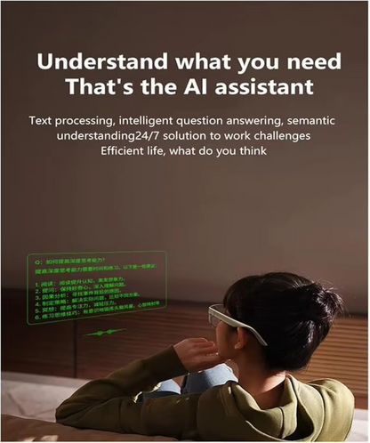 V4 AR+AI Smart Glasses – Full Color Binocular Waveguide, Real-time Translation, HUD Navigation & AI Assistant