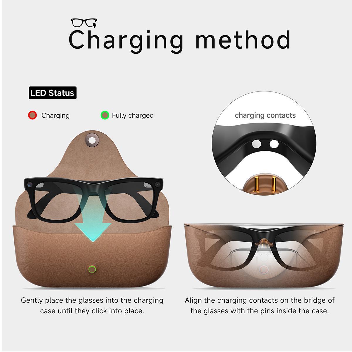 V5-MT5 Ultra AI Smart Glasses – 8MP Camera, ChatGPT, Real-time Translation, BT Calling, Waterproof