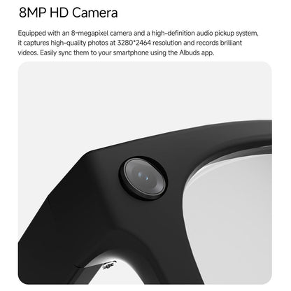 V5-MT5 Ultra AI Smart Glasses – 8MP Camera, ChatGPT, Real-time Translation, BT Calling, Waterproof