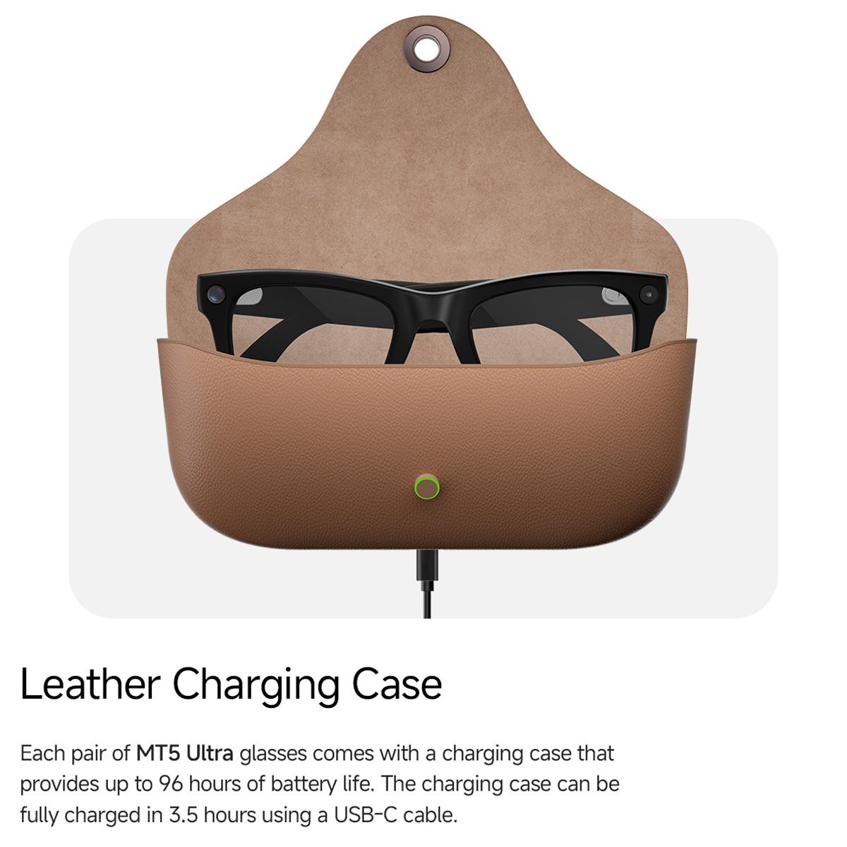 V5-MT5 Ultra AI Smart Glasses – 8MP Camera, ChatGPT, Real-time Translation, BT Calling, Waterproof
