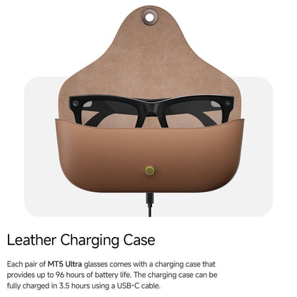 V5-MT5 Ultra AI Smart Glasses – 8MP Camera, ChatGPT, Real-time Translation, BT Calling, Waterproof