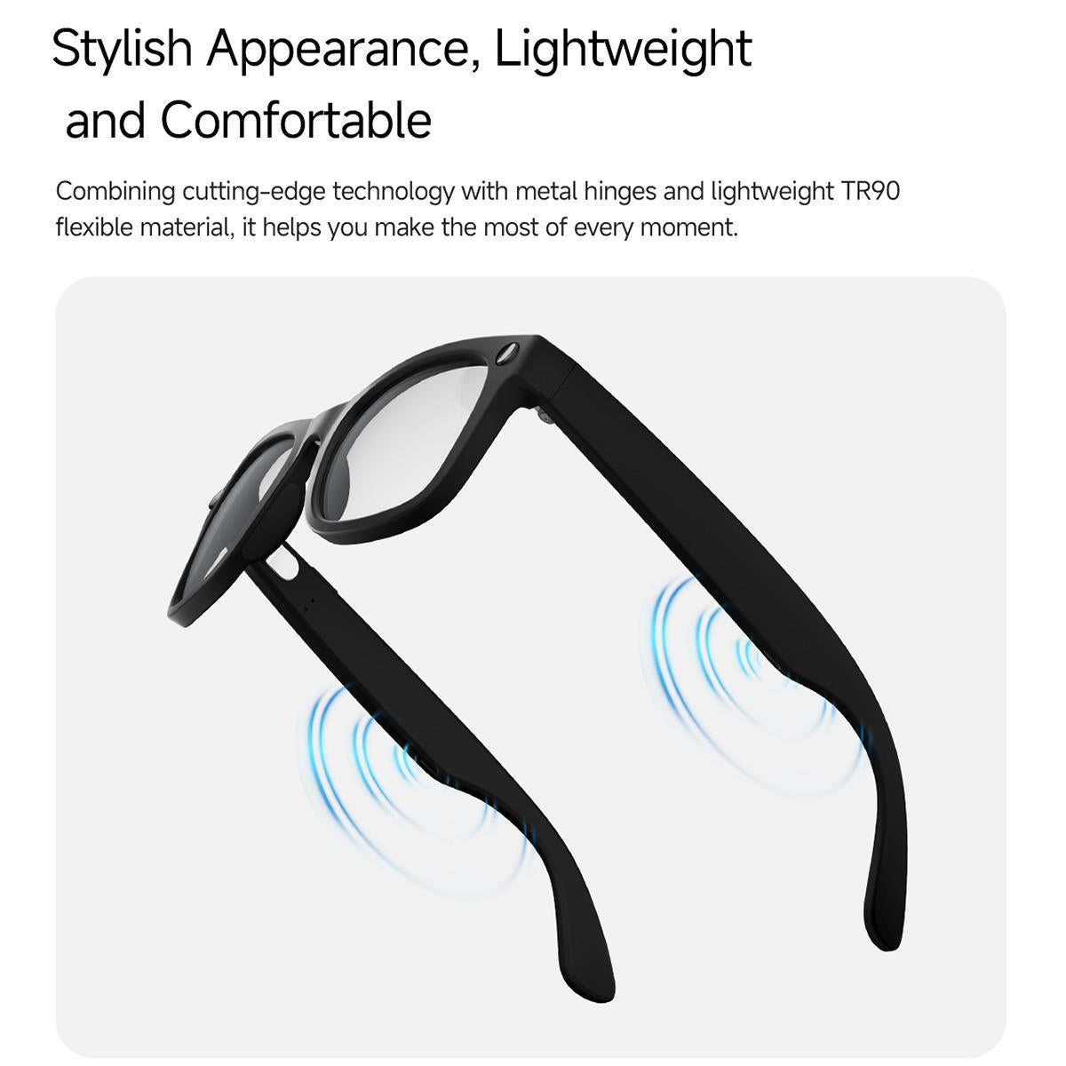 V5-MT5 Ultra AI Smart Glasses – 8MP Camera, ChatGPT, Real-time Translation, BT Calling, Waterproof