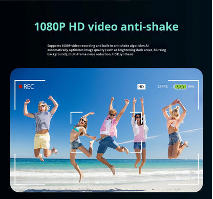 V6 AI Smart Glasses – 800W HD Camera, HeyCyan AI Translation, WiFi Photo Sync, BT5.3 Calling & Music