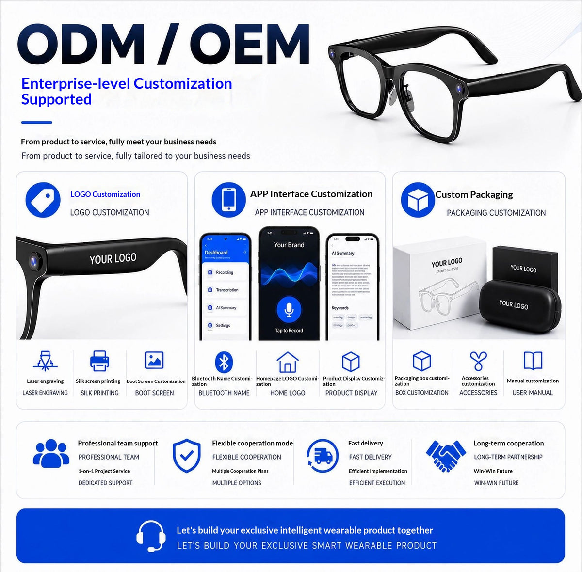 V8 AI Smart Recording Glasses – 12MP 1080p Camera, Real-Time Translation, 4-Mic Array & Independent Storage