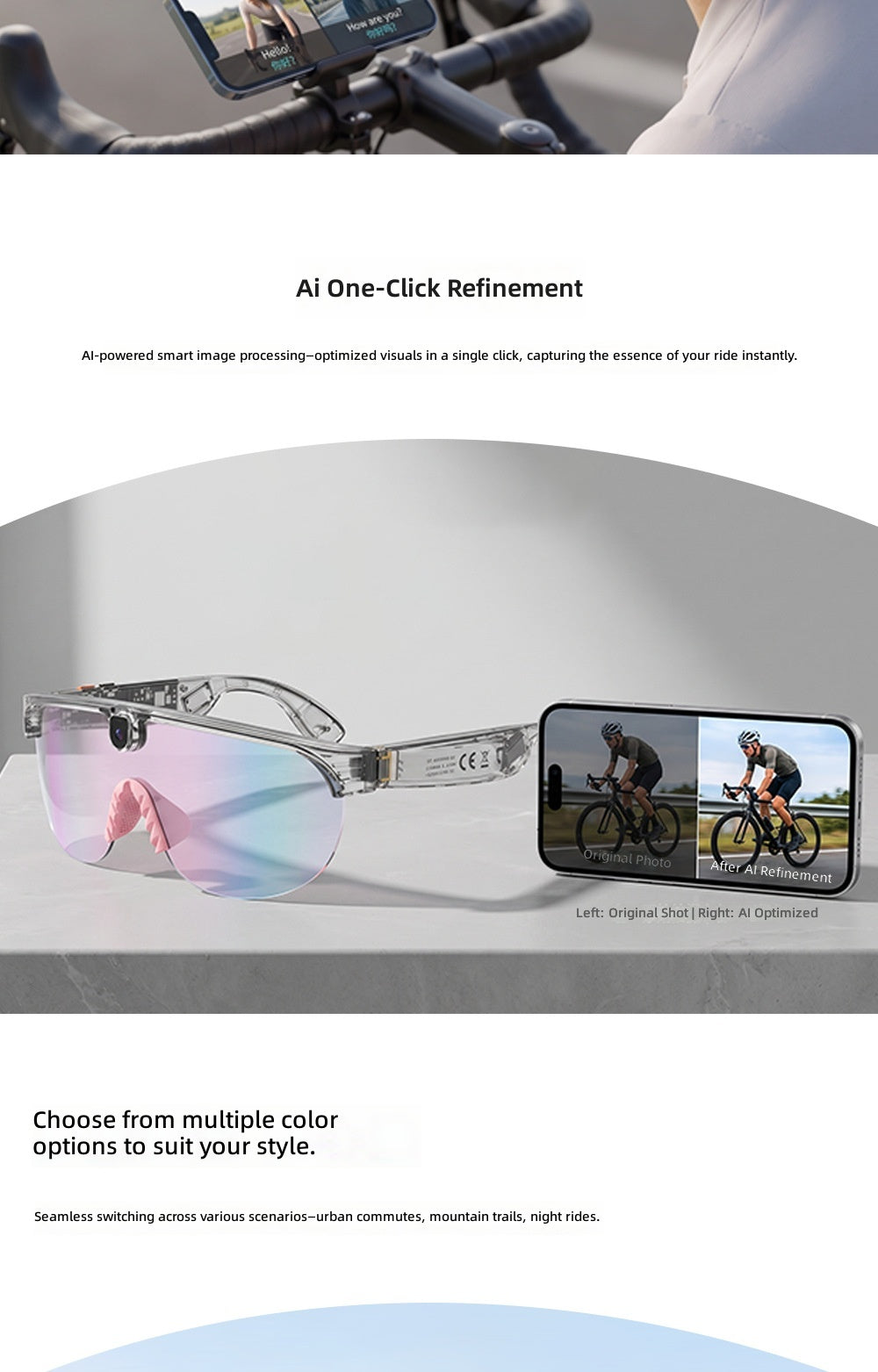 Aimb-G5Max Smart Cycling Glasses - Specifications