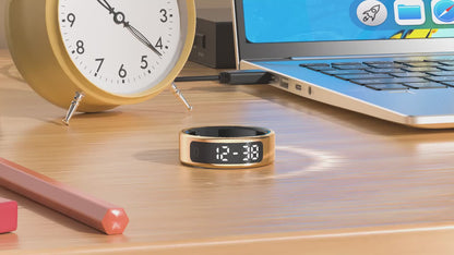R20 Smart Ring, Heart Rate & Blood Oxygen Tracker with Sleep, Pedometer, Remote Control & Photo Display